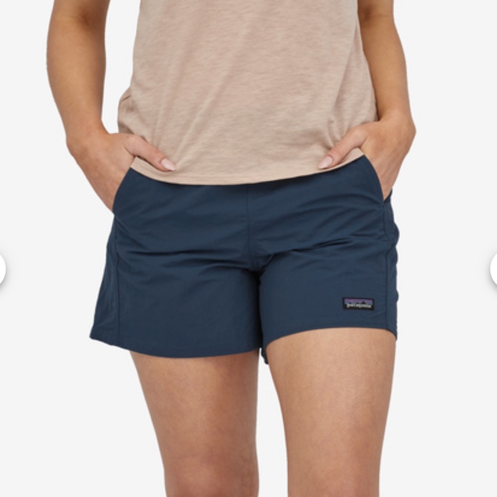 Patagonia Women’s Barely Baggies Shorts 5 in Tidepool Blue